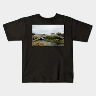 Aberaeron Footbridge Over The River Aeron Kids T-Shirt